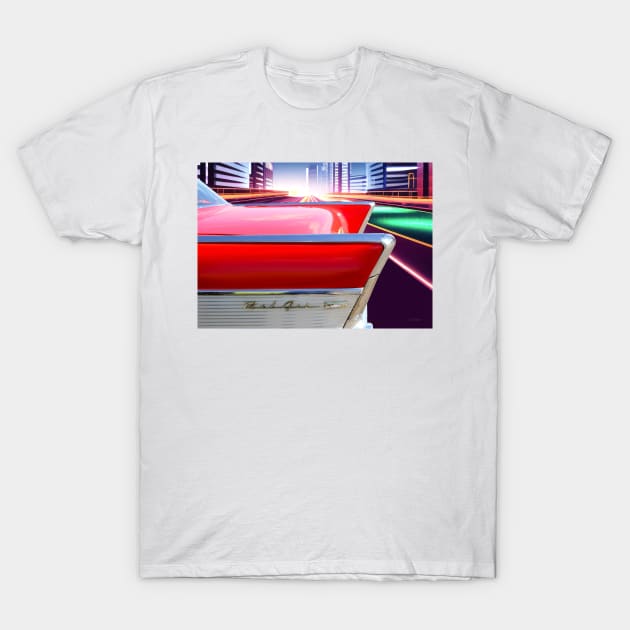 1957 Chevrolet Bel Air T-Shirt by Kraaibeek